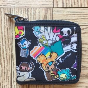 Tokidoki Multicolor Wallet with Pink Lining